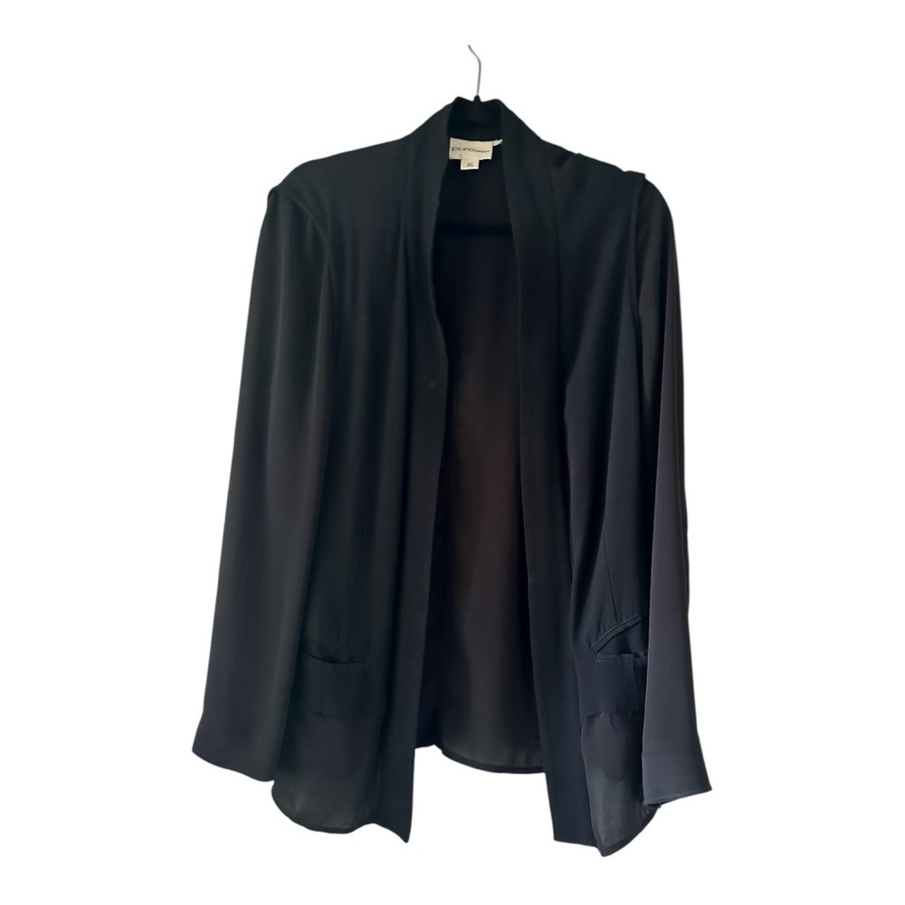 Pure DKNY  Black Blazer Structured Formal Jacket Size M